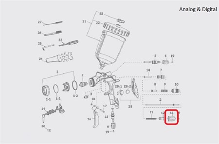 LS-400 Fluid adj. Knob LS